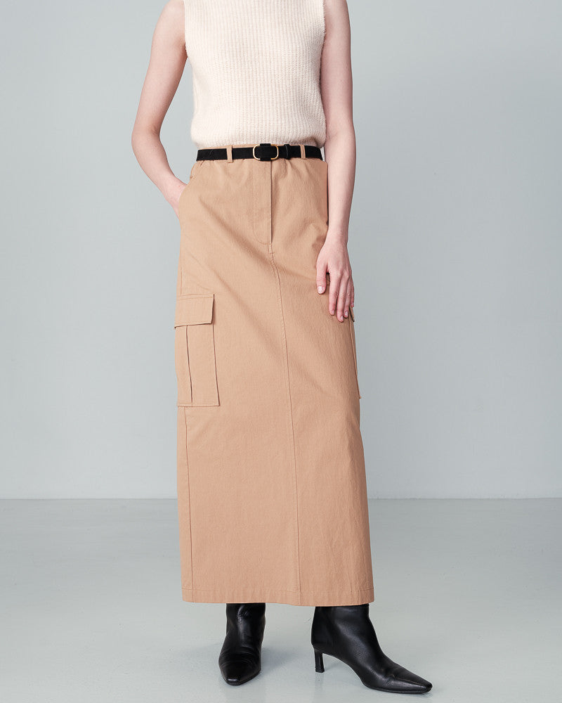 GRACE & MILA | NEWYORK SKIRT - CAMEL