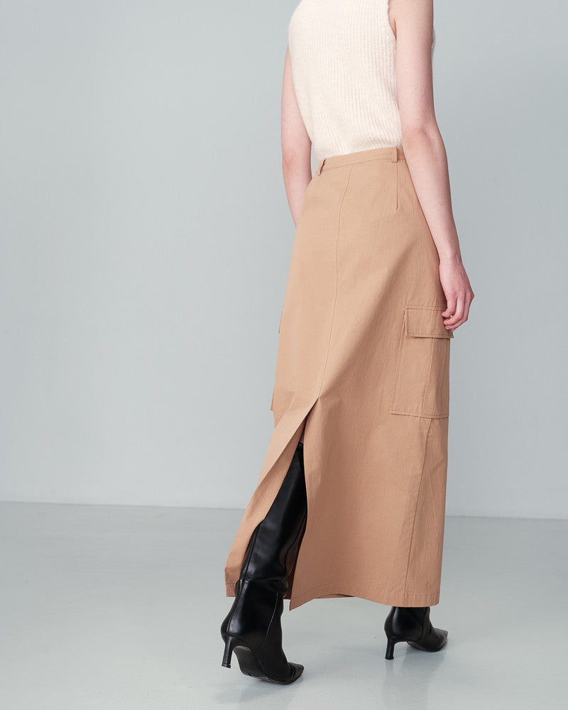 GRACE & MILA | NEWYORK SKIRT - CAMEL