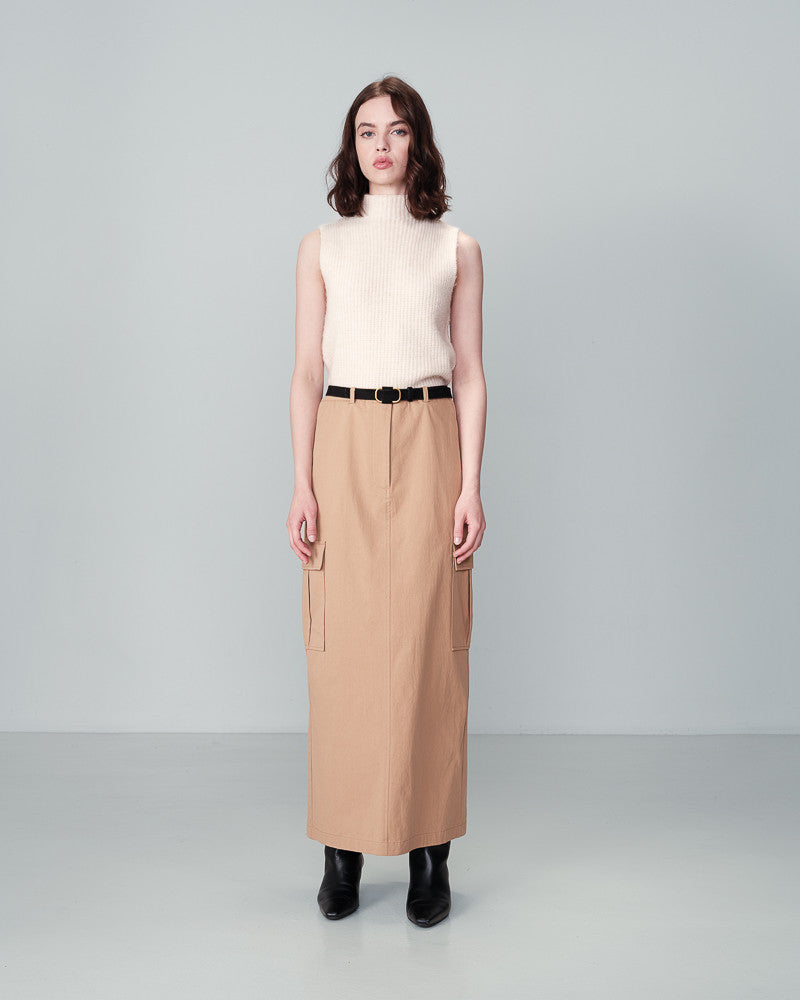 GRACE & MILA | NEWYORK SKIRT - CAMEL