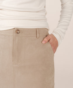GRACE & MILA | SORRY MIDI SKIRT - TAUPE