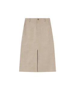 GRACE & MILA | SORRY MIDI SKIRT - TAUPE