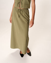 GRACE & MILA | ROUSSE SKIRT - GREEN