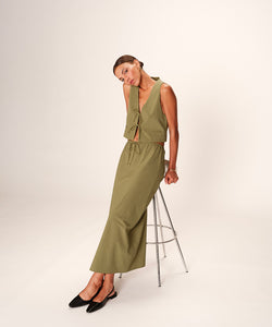 GRACE & MILA | ROUSSE SKIRT - GREEN