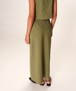 GRACE & MILA | ROUSSE SKIRT - GREEN