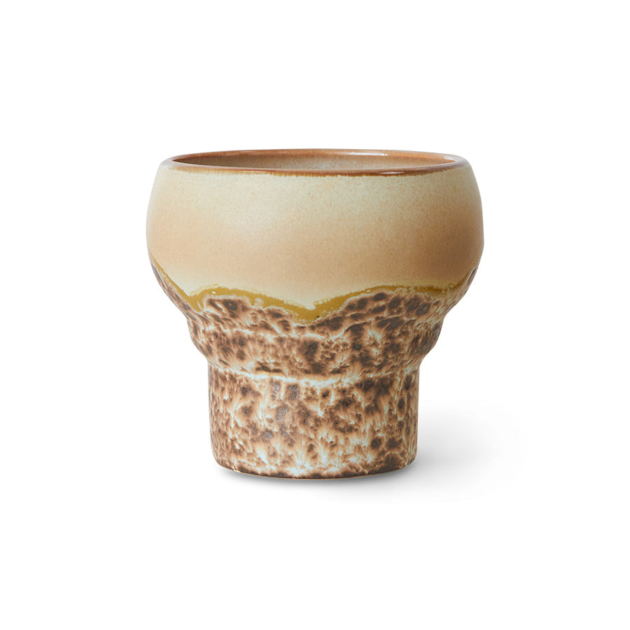 HKliving | 70S CERAMICS: LUNGO MUGS - CORAL SHELL