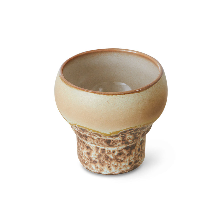 HKliving | 70S CERAMICS: LUNGO MUGS - CORAL SHELL