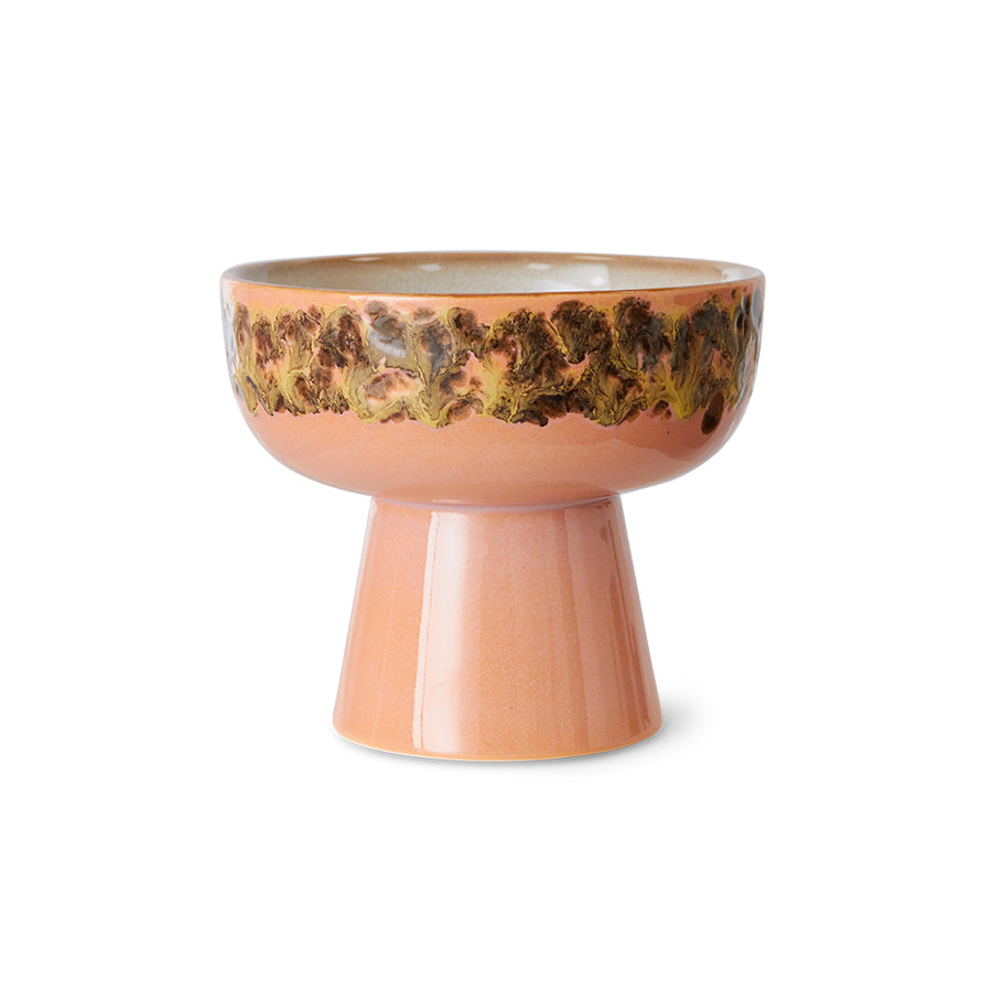 HKliving | 70S CERAMICS: TAPAS BOWL ON BASE L - LUSH