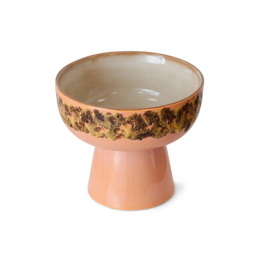 HKliving | 70S CERAMICS: TAPAS BOWL ON BASE L - LUSH