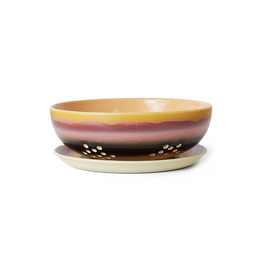 HKliving | 70S CERAMICS BERRY BOWL - SUNSET