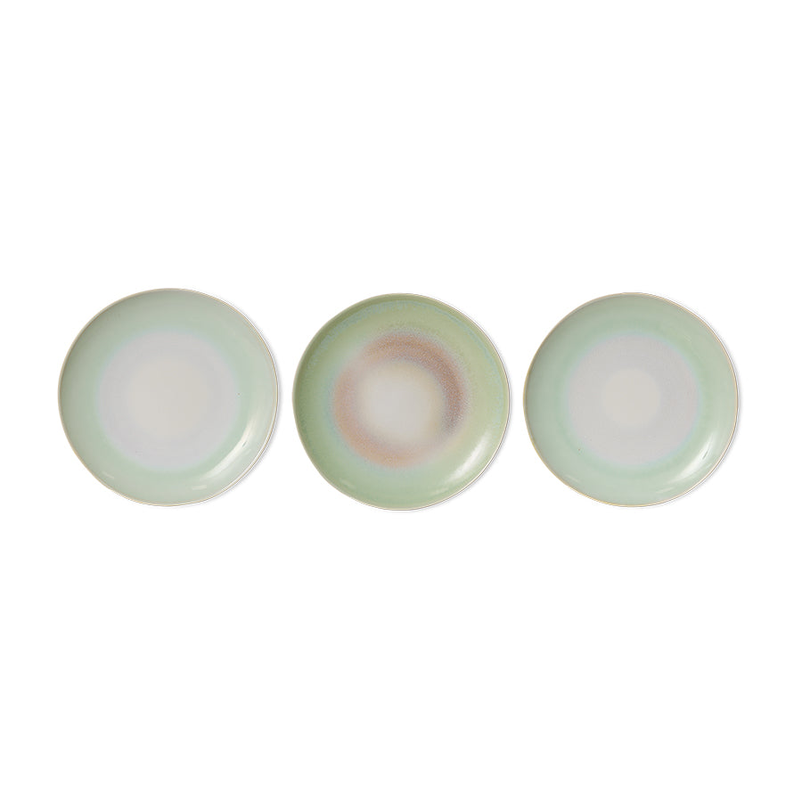 HKliving |70S CERAMICS: DINNER PLATE - PALMS