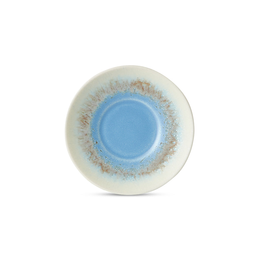 HKliving | 70S CERAMICS:  SAUCER - AZURE