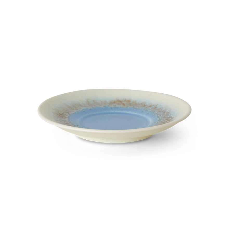 HKliving | 70S CERAMICS:  SAUCER - AZURE