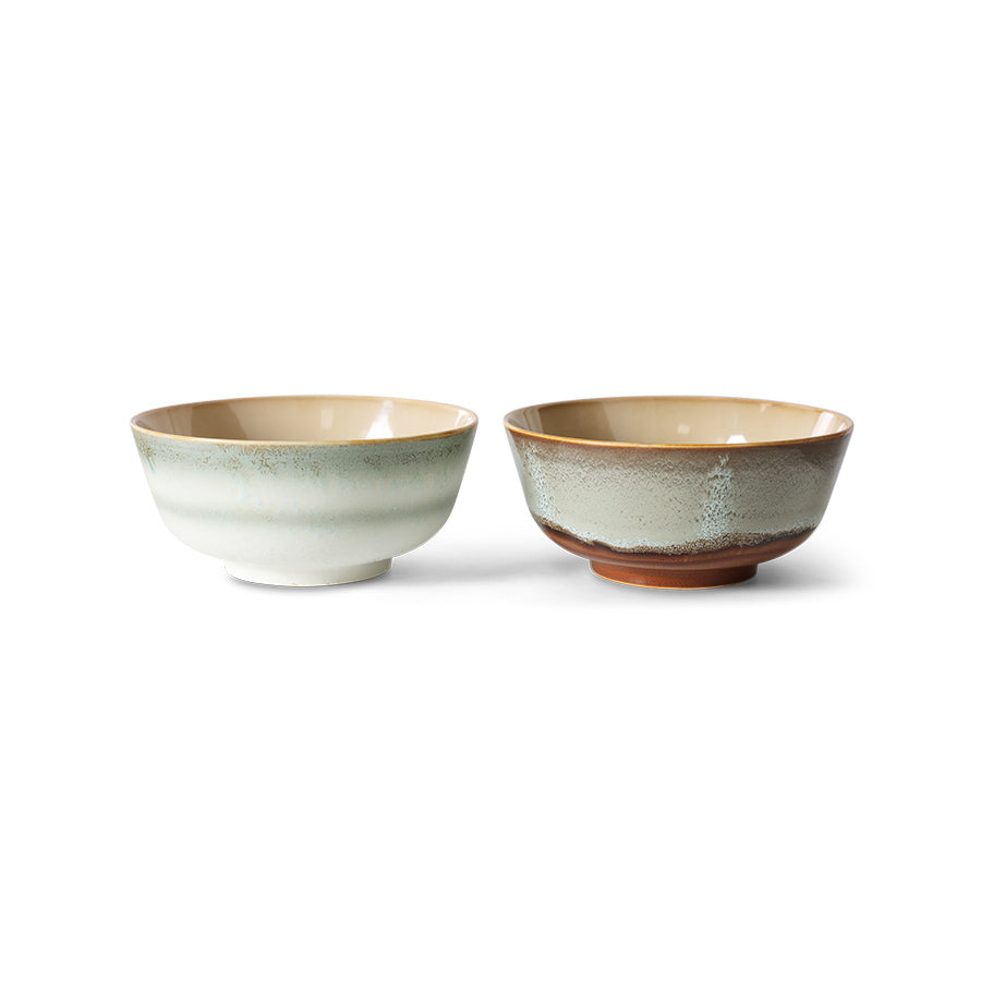 HKliving | 70S CERAMICS: RAMEN BOWL - VERGE (2pcs)