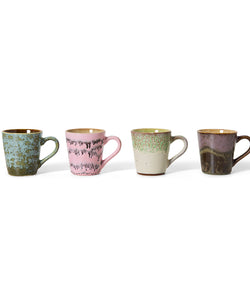 HKliving | 70S CERAMICS: ESPRESSO MUGS - BRUTALISM: VERDIGRIS