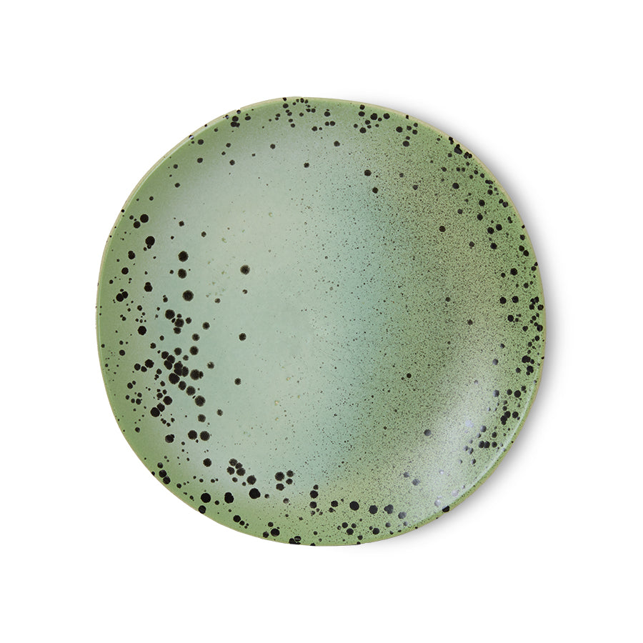 HKliving | 70S CERAMICS: SIDE PLATE - FLECK