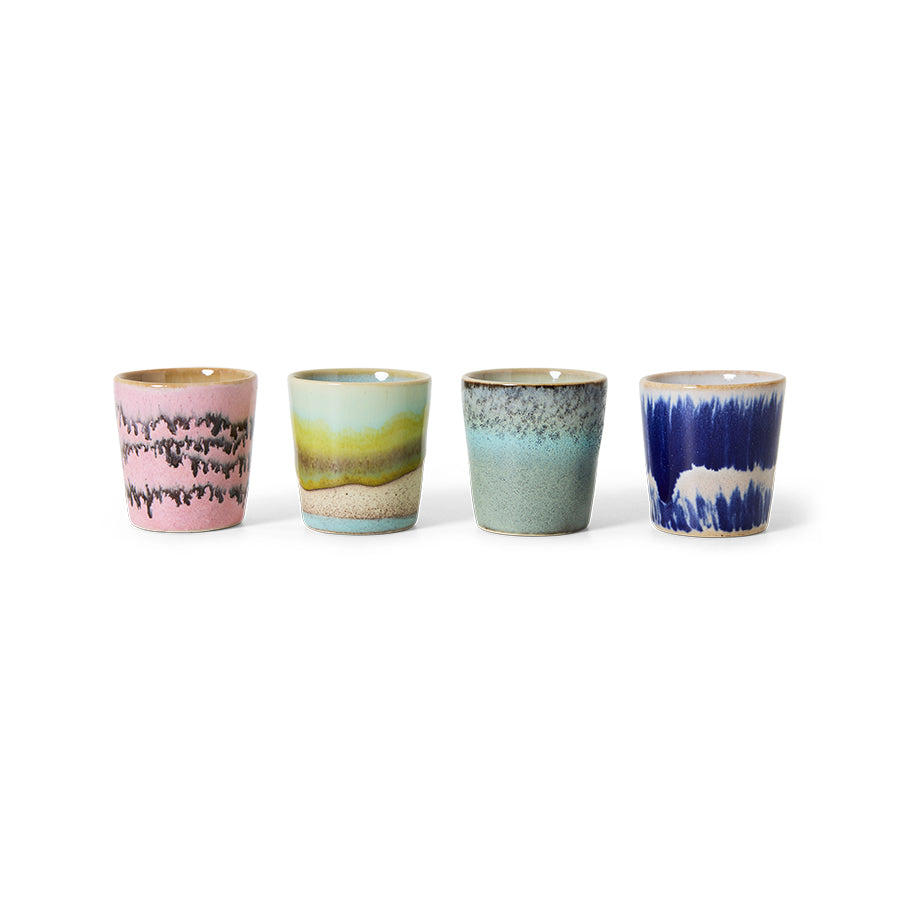 HKliving | 70S CERAMICS: EGG CUPS - VIBRANCE