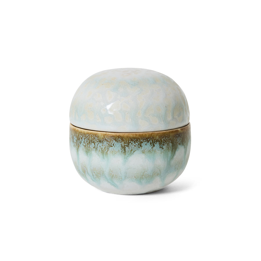 HKliving | 70S CERAMICS: SUGAR POT - PETAL