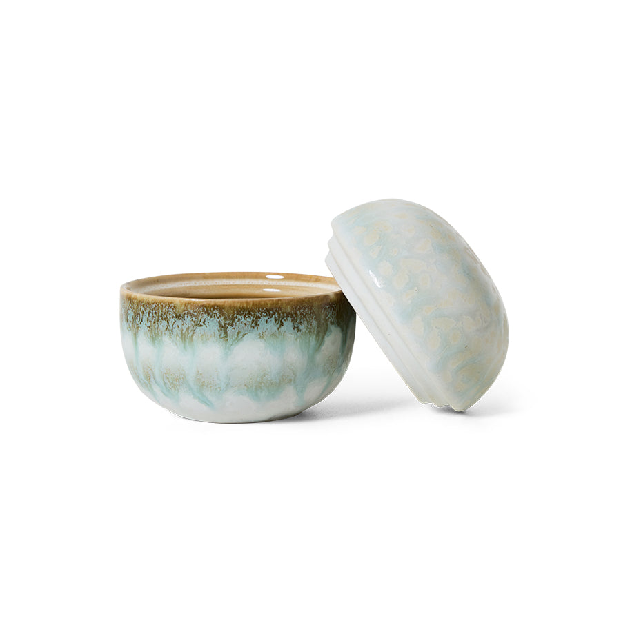 HKliving | 70S CERAMICS: SUGAR POT - PETAL
