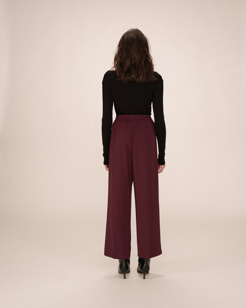 GRACE & MILA | NOBLESSE PANTS - BORDEAUX