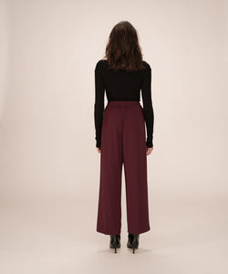 GRACE & MILA | NOBLESSE PANTS - BORDEAUX
