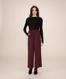 GRACE & MILA | NOBLESSE PANTS - BORDEAUX