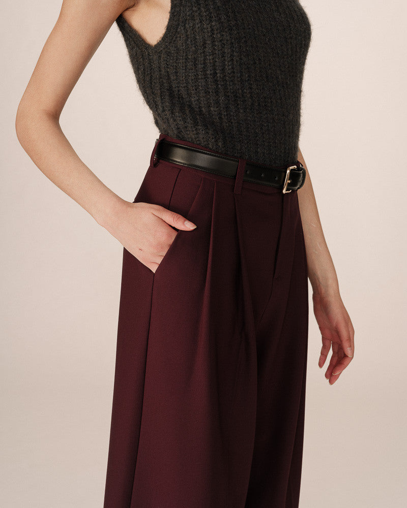 GRACE & MILA | STORY PANTALON - BORDEAUX