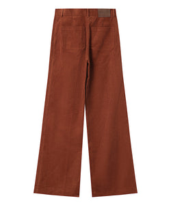 GRACE & MILA | SAMBA CORDUROY PANTS - BRIQUE