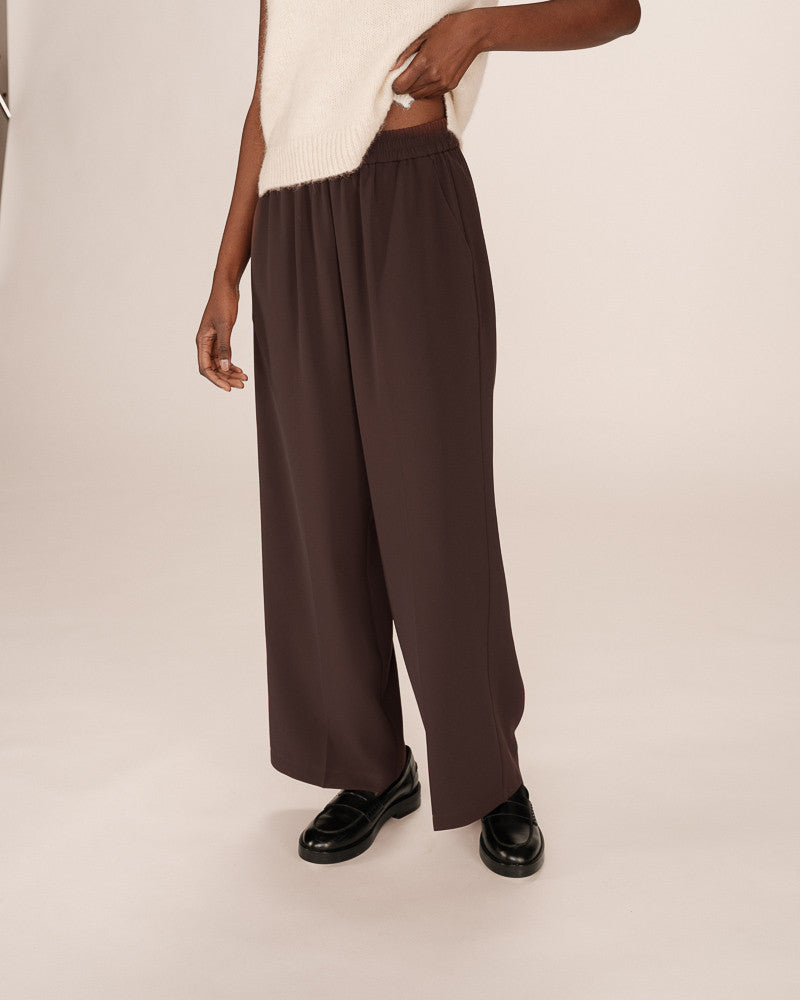 GRACE & MILA | NOBLESSE PANTS - CHOCLATE
