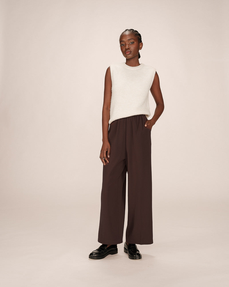 GRACE & MILA | NOBLESSE PANTS - CHOCLATE