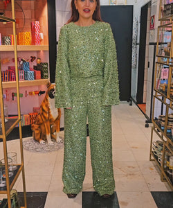 HARPER & YVE | CATH LS TOP - LUCKY GREEN