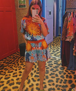 STACEY BLOUSE - PRINT SUN