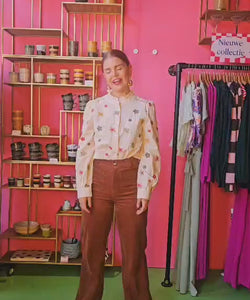 GRACE & MILA | SAMBA CORDUROY PANTS - BRIQUE