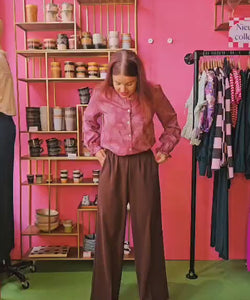 NADJA FLOWER BLOUSE - OLD PINK