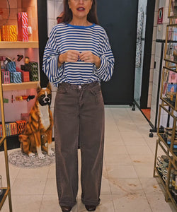 SAMMIE STRIPED SHIRT - BLUE