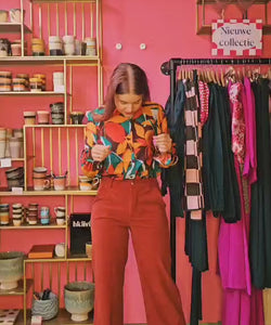 COMPAÑÍA FANTÁSTICA | LEAFS BLOUSE - MULTICOLOR