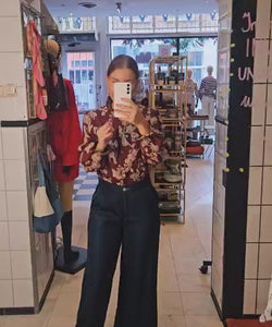LINES BLOUSE - BORDEAUX