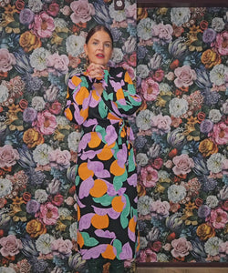 COMPAÑÍA FANTÁSTICA | APRICOT LS WRAP TOP - VIOLET