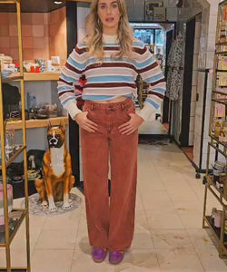 HARPER & YVE | YVE PANTS - BRICK RED