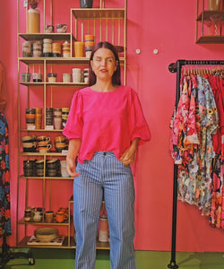 HARPER & YVE | LEVY LS TOP - HOT PINK