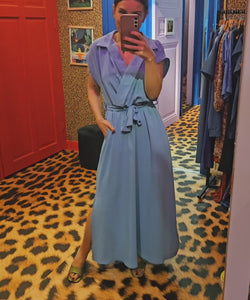 IZA FLOWY DRESS - JEAN BLUE