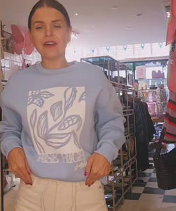 RISE HIGH SWEATSHIRT - BLUE