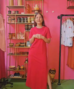 GRACE & MILA | ROSALIE DRESS - CERISE
