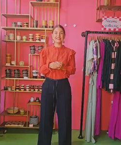 FINNA BLOUSE - TERRACOTTA