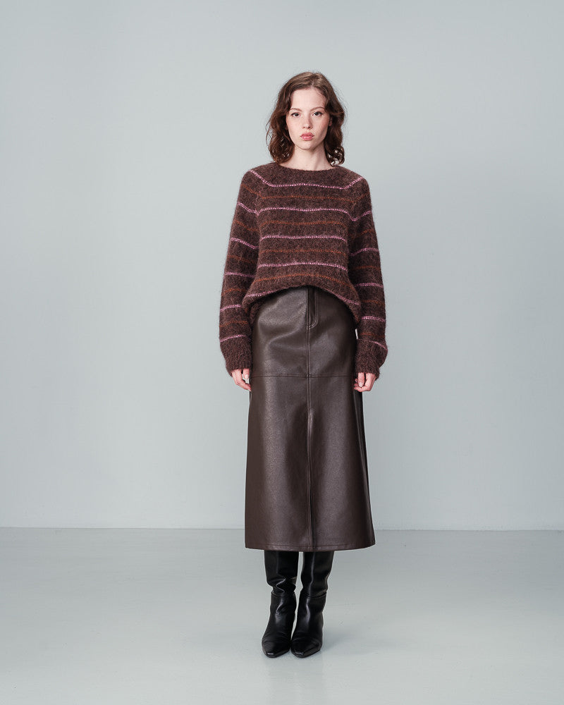 GRACE & MILA | NAUSICA PULLOVER - CHOCOLATE