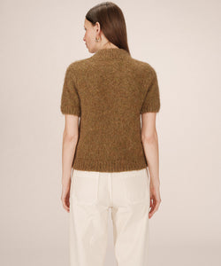 GRACE & MILA | SAULE SS PULLOVER - OLIVE