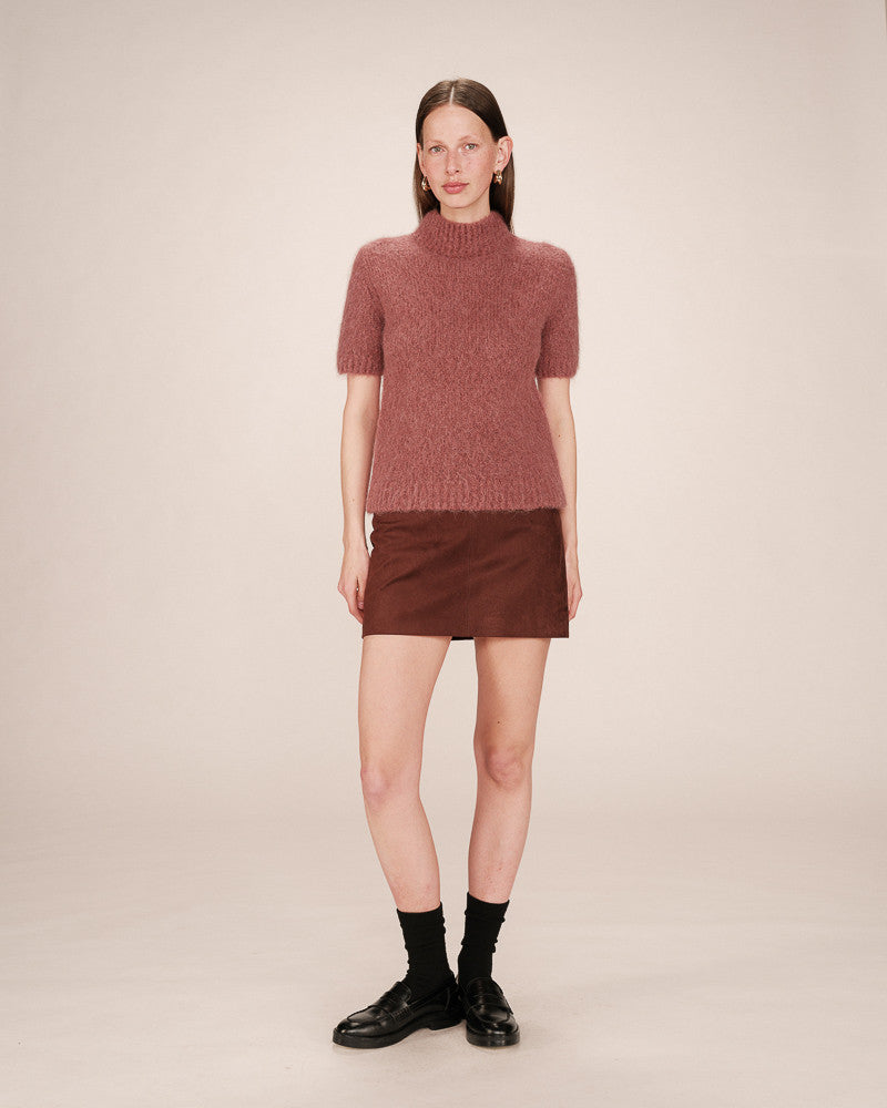 GRACE & MILA | SAULE SS PULLOVER - TERRACOTTA