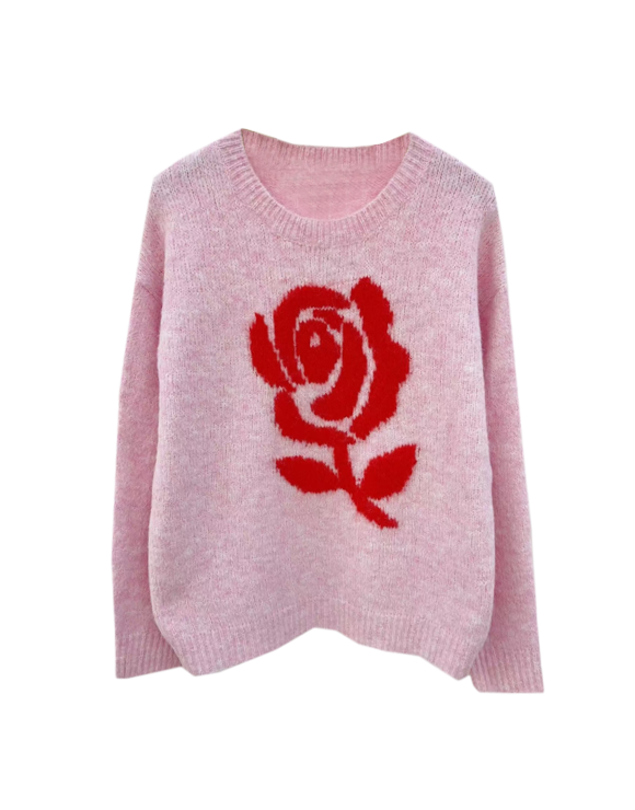 ROOSJE KNITTED PULLOVER - PINK