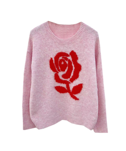 ROOSJE KNITTED PULLOVER - PINK