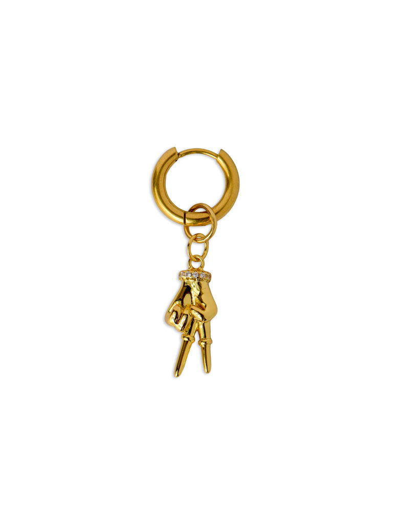 ANNEDAY | SAY PEACE EARRING - GOLD