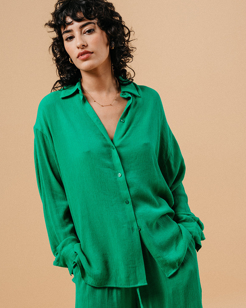 GRACE & MILA | MARKET BLOUSE - VERT